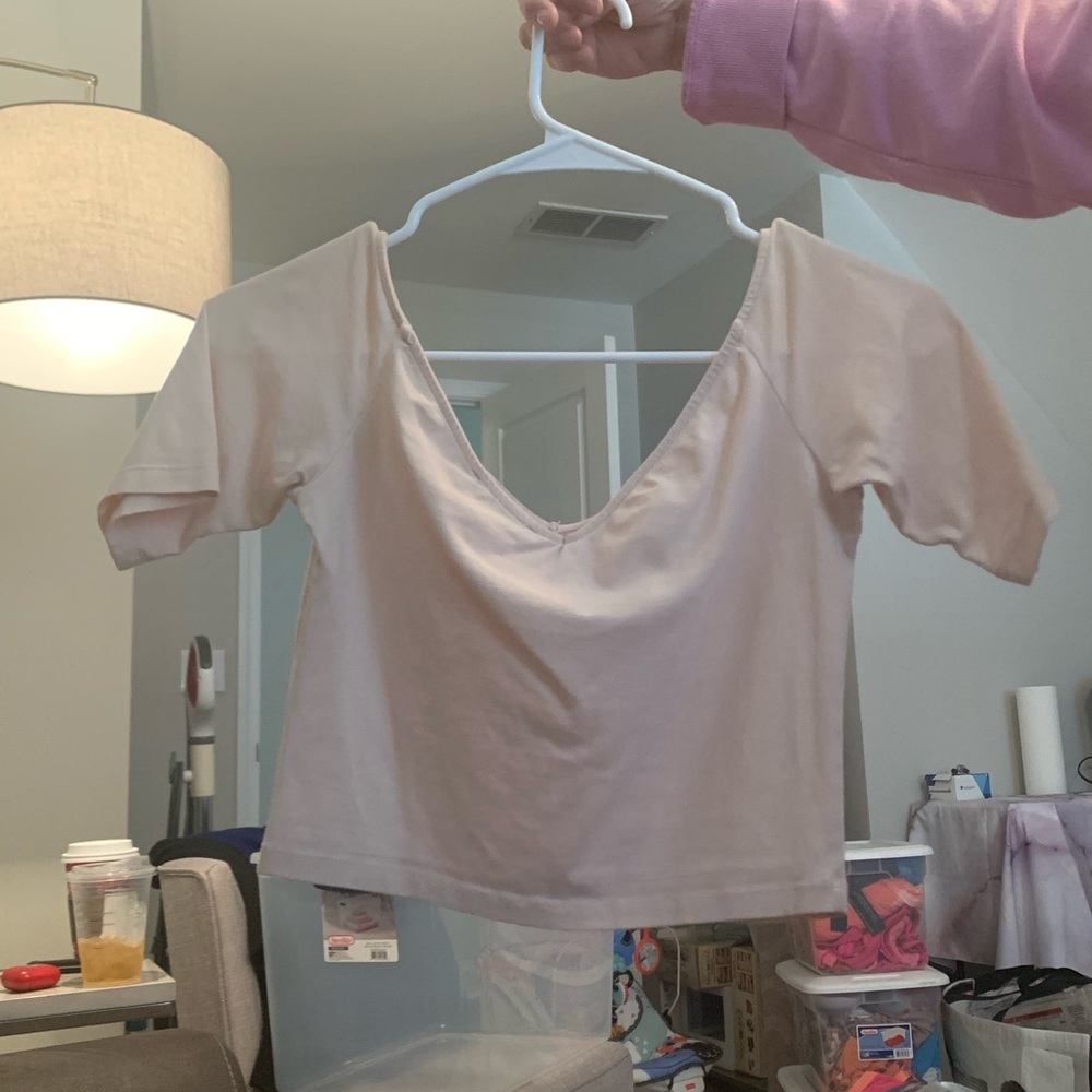 Light Pink crop top $5
